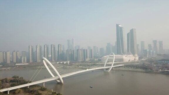 南京的一座斜拉桥