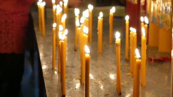 蜡烛在寺庙