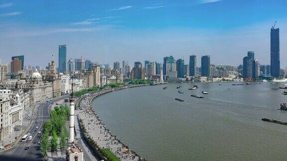 上海外滩延时4K视频中国