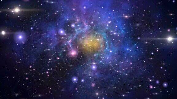 超空间星系星云恒星运动循环背景