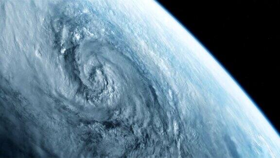 从太空观察飓风