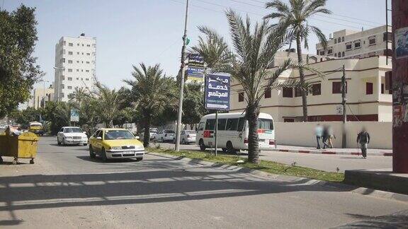 加沙城黄色出租车