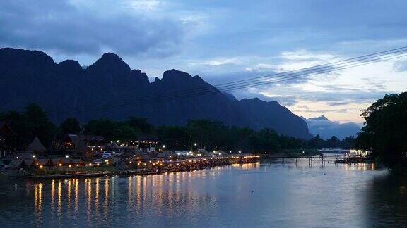 老挝万荣的南松河