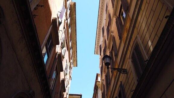 罗马意大利-经典的街道老城