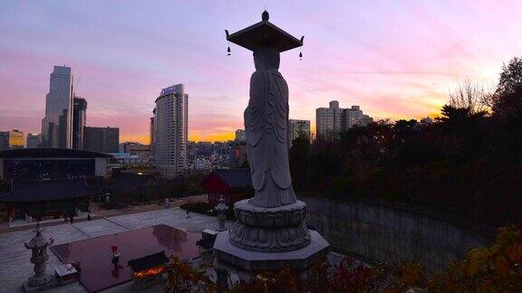 韩国汉城奉子寺的时光流逝