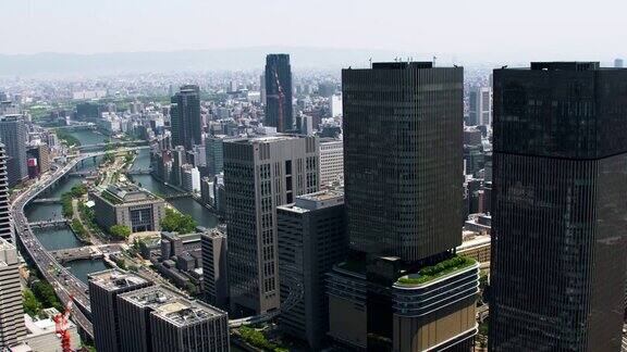 大阪航空摄影Aerial中之岛北滨