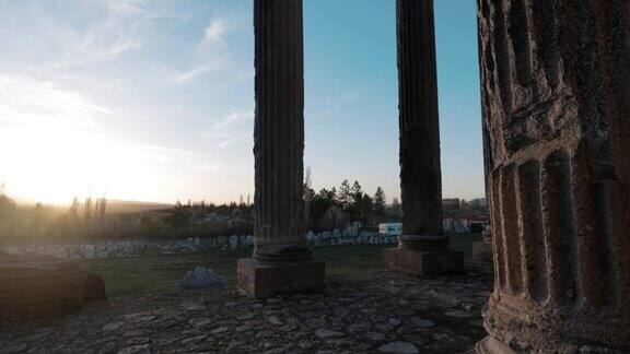 土耳其Kutahya的Aizanoi古城4K视频