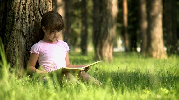 在公园看书