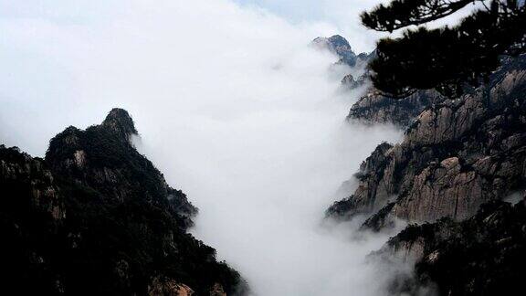 黄山峡谷云海