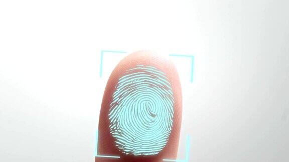 用手指触摸购物ID指纹扫描接入图标触摸屏数字程序和指纹生物识别的监视和安全扫描生物识别技术的身份验证