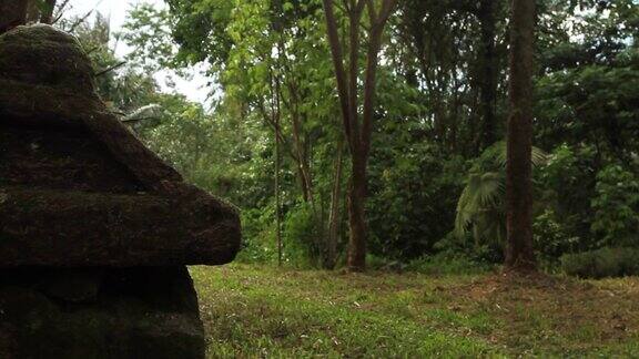 Waruga是一种石棺或地上墓碑数百年前北苏拉威西岛的米纳哈山人(Minahasans)传统上使用这种墓碑瓦卢加墓碑上有古代手稿和动物雕刻