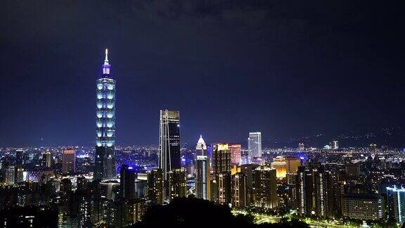 台北城市夜景台湾