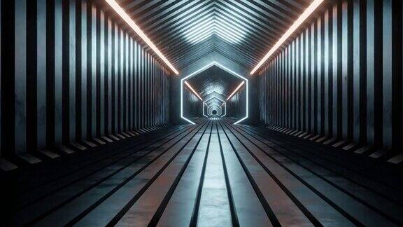 金属隧道的环形运动