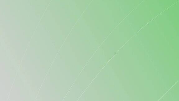 4k-抽象的运动背景与弯曲的波浪线可环-绿色