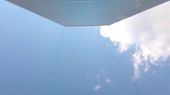 360度的东京城市景观办公大楼和天空背景