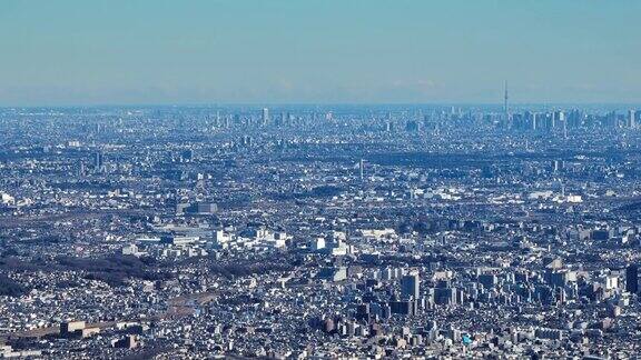 蓝天和东京风景