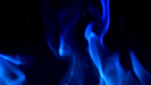 蓝色火焰慢动作