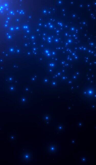 运动蓝色粒子和星系中的恒星抽象的背景