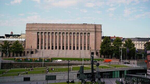 芬兰议会大厦鸟瞰图
