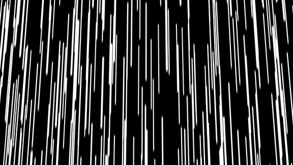 抽象的雨无缝循环的3d动画在黑色的背景