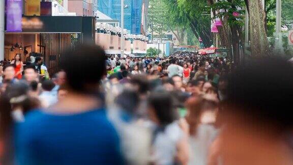 繁忙的乌节路场景