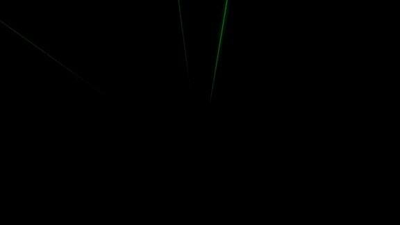 3d动画宇宙蓝绿色的恒星轨迹从一到十倒计时1到10霓虹灯数字孤立在黑色背景彩色流星雨