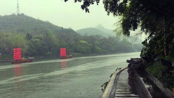 中国桂林的城市景观