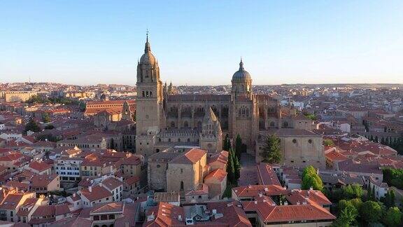 萨拉曼卡大教堂鸟瞰图西班牙