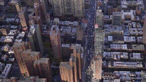 曼哈顿上东区社区鸟瞰图纽约市美利坚合众国