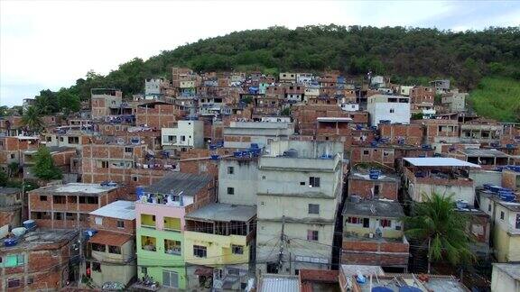 FavelaAerial:巴西巴西里约热内卢Favelahouses