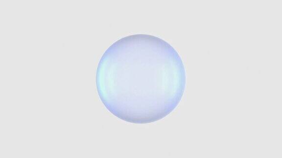 抽象球体透明白色背景3d渲染运动