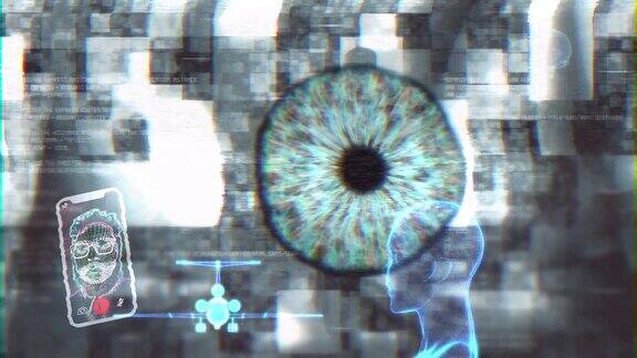 人的人工智能识别眼指系统