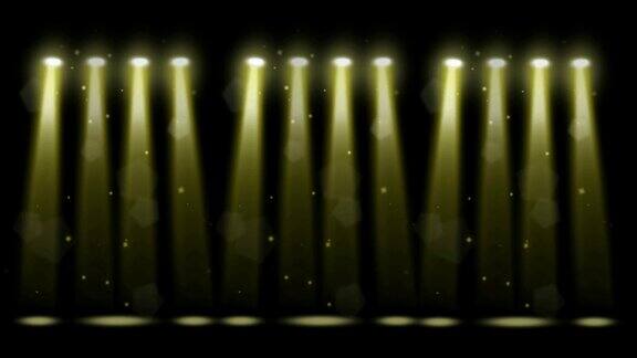 装饰舞台灯光运动图形与夜晚的背景