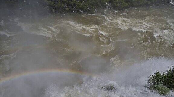彩虹在Iguazú瀑布