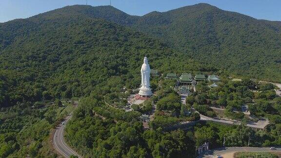 航拍的著名旅游目的地松特林翁塔也被称为莱迪佛在岘港市在越南中部去越南旅游岘港是越南新冠肺炎疫情热点地区