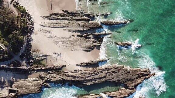 SnapperRocks著名的海滩在昆士兰澳大利亚