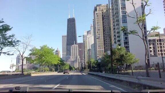 芝加哥的街道-时光流逝