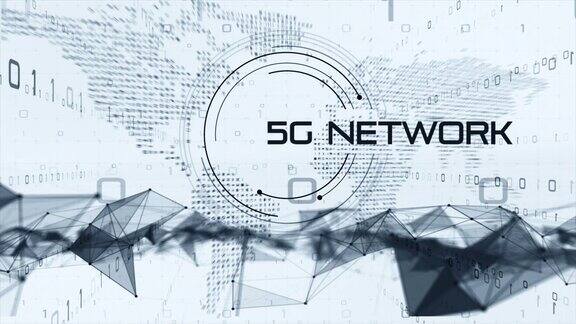 5G和AI技术全球通信网络概念