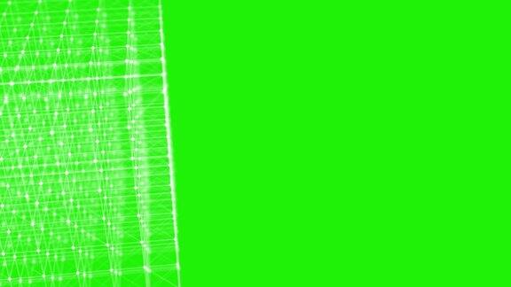 4K抽象背景循环-绿色屏幕