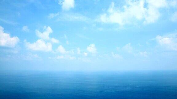 大海和天空的景色