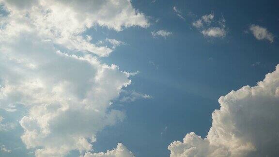 夏日里美丽的蓝天和白云自然的天空背景