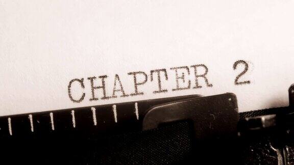 第一章到第四章用打字机写书