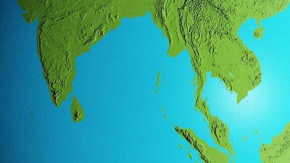地球孟加拉湾图形