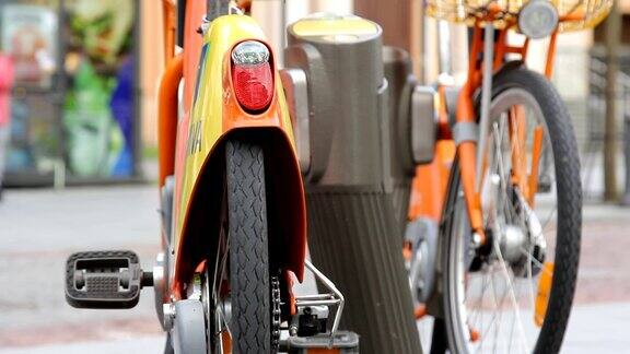 城市自行车租赁自行车停车公共自行车共享系统自行车出租