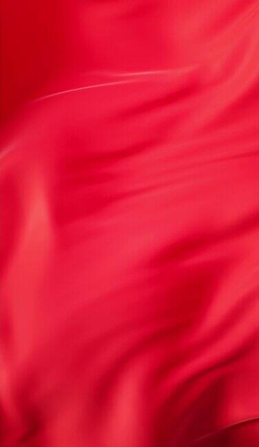 流动的红布背景3d渲染
