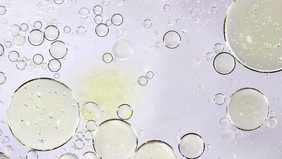 气泡在水白色抽象背景