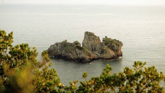 地中海的海岸希腊科孚岛的落基海角4K