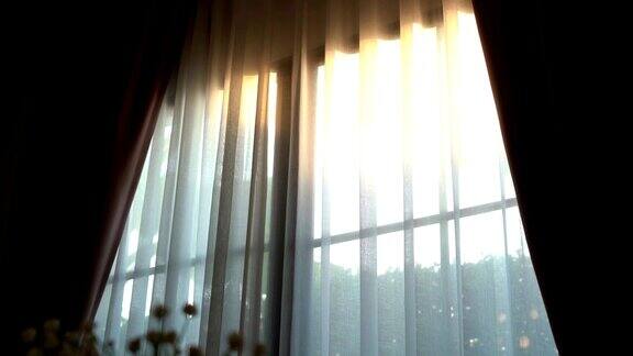 房间里有阳光和窗户