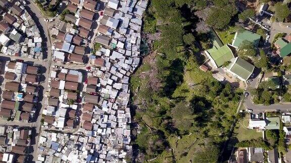 南非城镇鸟瞰图