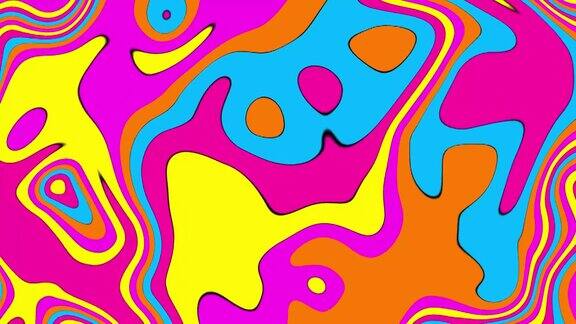 抽象彩色运动背景时髦的彩色液体背景